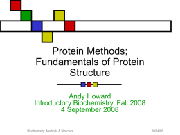 Protein Structure - Research Centers