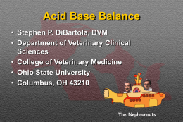 Acid Base Balance - Ohio State University
