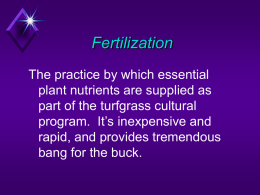 Fertilization - North Carolina State University