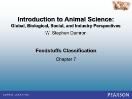 Feedstuffs Classification