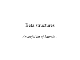 Beta structures - Uppsala University