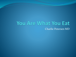 You Are What You Eat - Yampa Valley Medical Center