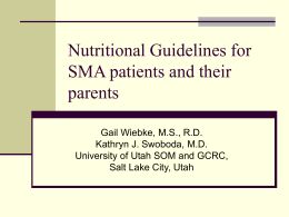 Nutrition Information for SMA