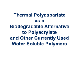 Thermal Polyaspartate as a Biodegradable Alternative to