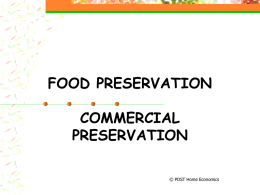 Commercial preservation