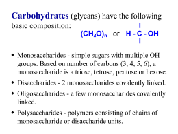 Carbohydrates - San Diego Mesa College