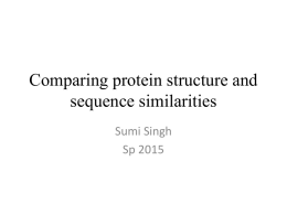 Comparing protein structure and sequence similarities