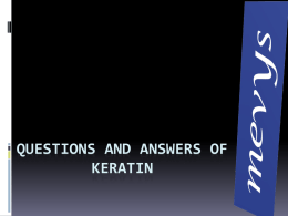 Preguntas y respuestas sobre la keratina