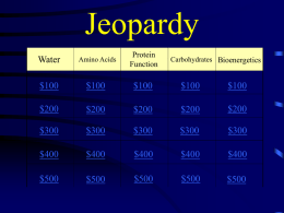 Jeopardy - Alfred State College