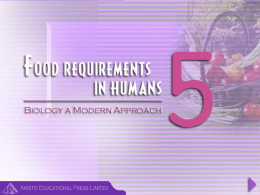 Chapter 5: Food Requirements in Humans