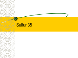 Sulfur 35 - Texas State University