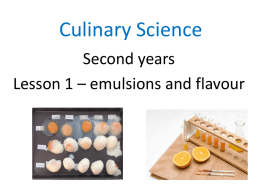 Culinary Science - Westminster Kingsway College