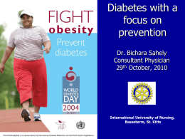 Diabetes - Rotary Club of Liamuiga