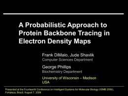 Tracing Protein Backbones in Electron Density Maps using a