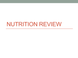 Nutrition Review