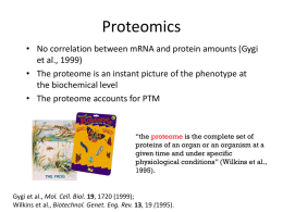Proteomica - Uninsubria