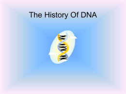 Advanced Biology and Genetics DNA Outline