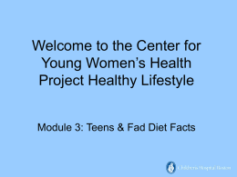 Mod-3-Powerpoint - Center for Young Women`s Health