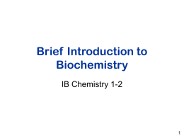 Biochemistry_Introduction