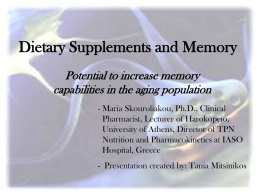 Memory Enhancers