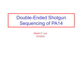 Workflow for Double-Ended Shotgun Sequencing of
