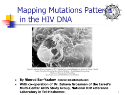 Mapping Mutations in the HIV RNA