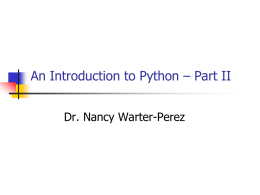 PythonLecture2