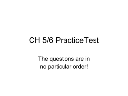 Practice Test Questions