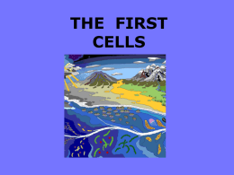 THE FIRST CELLS