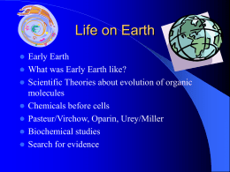 Life on Earth - pmhsbiologyyr11