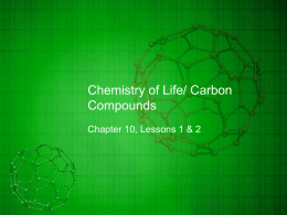 Chemistry of Life/ Carbon Compounds