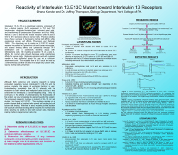 Reactivity of Interleukin 13.E13C Mutant toward Interleukin 13