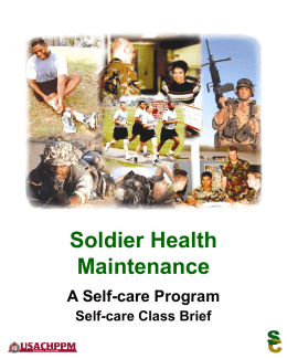 Self-care Class Brief - Employee Wellness Programs