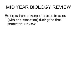MID YEAR BIOLOGY REVIEW