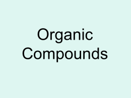 Elements in Organic Compounds