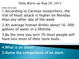 What is an atom? - Appoquinimink High School