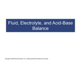 Fluid, Electrolyte, and Acid