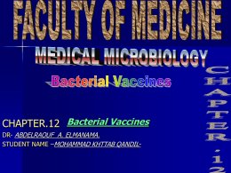 Bacterial Vaccines