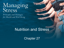 Chapter 27: Nutrition and Stress