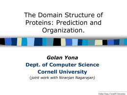 The Domain Structure of Proteins