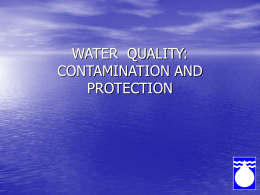 Water Quality Contamination and Protection