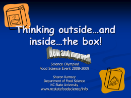 Thinking out of…and inside…the box!