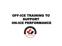 off-ice training to support on-ice performance