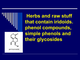 04. Herbs and raw stuff that contain iridoids