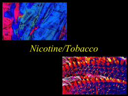 Nicotine - UCSD Cognitive Science