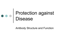 Protection against Disease