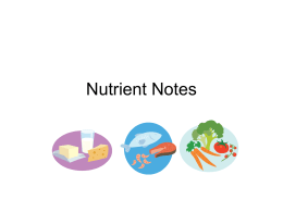 Nutrient Notes