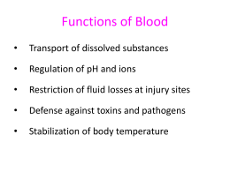 Functions of Blood - ScienceWithMrShrout