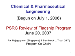 Overview of the Flagship Program