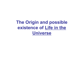 Origin of Stars, Planets, and Life in the Universe